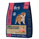 Сухой корм BRIT Premium для щенков крупных пород Курица 3кг