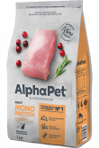 AlphaPet Monoprotein сухой корм для кошек с индейкой, 1,5 кг