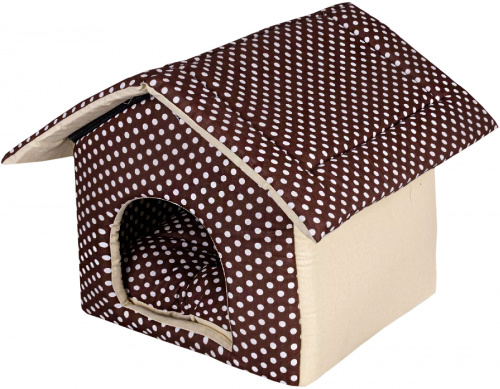  XODY Домик Будка (хлопок) №2 коричневый, 31х60х34см SALE