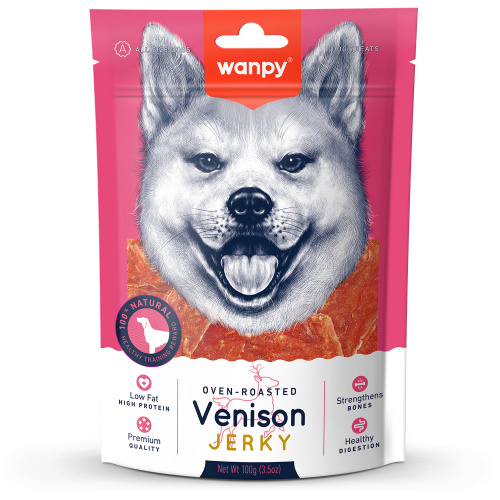 Лакомство для собак Wanpy Dog филе из оленины 100 г