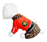 Дождевик Dog полоска, оранж, девочка, 16