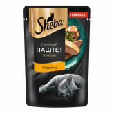 Sheba влажный корм для кошек, паштет с индейкой, 75 г