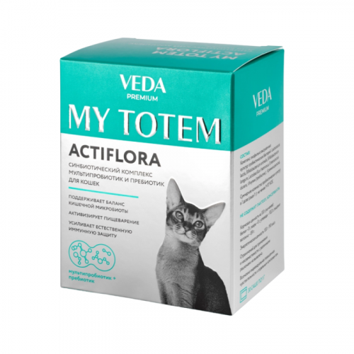 Актифлора My Totem синбиотический комплекс для кошек упаковка 30 саше