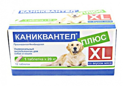 Каниквантел Плюс XL 1таб.-20кг