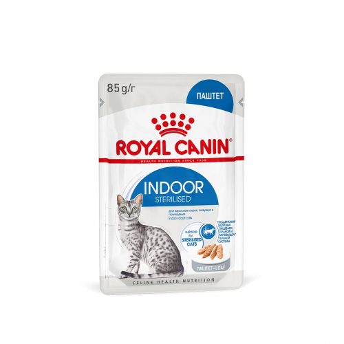 Royal Canin для кошек пауч Indoor стерилайзд паштет 0,85 кг