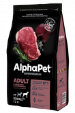 Сухой корм AlphaPet (АльфаПет) для собак крупных пород Говядина потрошки 12кг