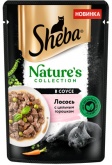 Sheba Nature’s Collection влажный корм для кошек с лососем и горохом, 75 г