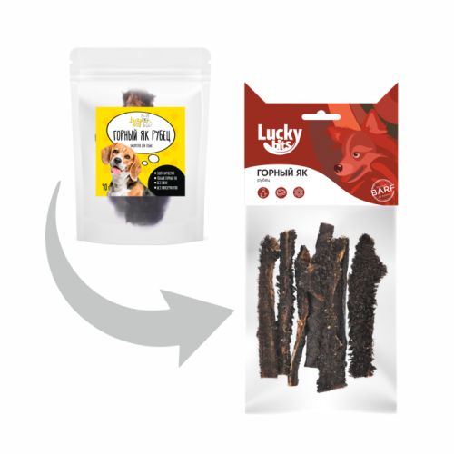 Lucky bits лакомство Рубец горный як 40г