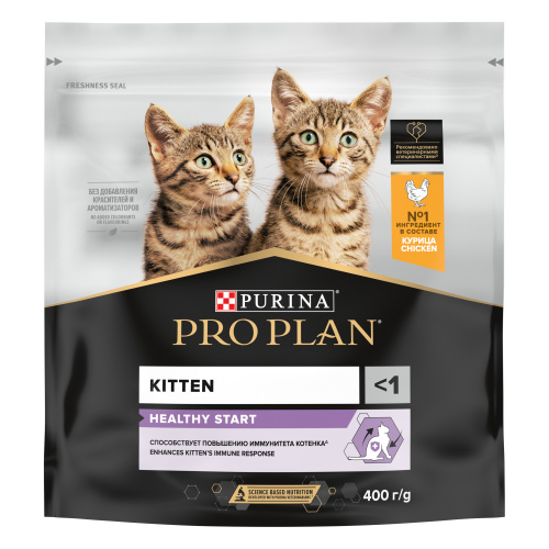Purina Pro Plan Junior сухой корм для котят с курицей, промо-упаковка, 400+400 г