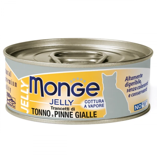 Monge Cat jelly консервы с желтоперым тунцом 80г