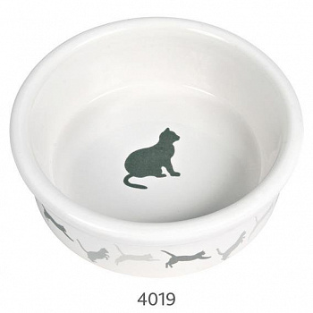 ТРИКСИ Миска д/к керамич. 0,25л Кошка 4019