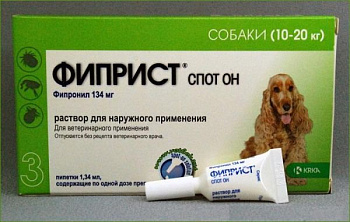 Фиприст д/соб 10-20кг 1 пипетка
