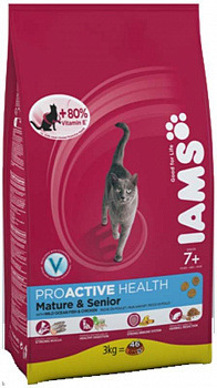 IAMS для кошек пожилых с океанической рыбой 300 г