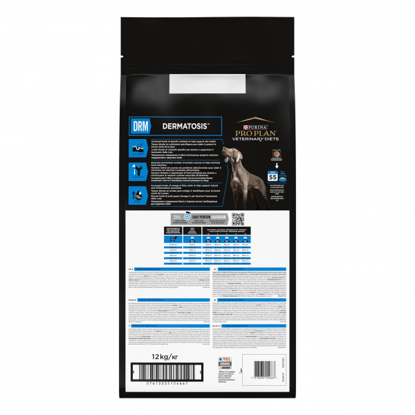 Сухой корм Purina Pro Plan (Пурина Про План) Veterinary Diets DRM для собак диета при Дерматозе и аллергии 12кг