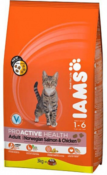 IAMS для кошек с лососем 300 г