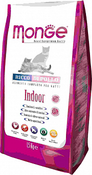 Monge (Монж) Cat Indoor для кошек домашних 1,5кг
