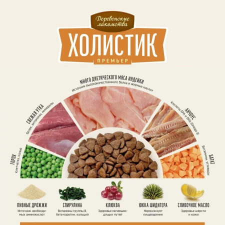 Holistic Premier сухой корм для кошек с чувствительным пищеварением с индейкой, 2 кг