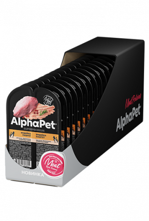 AlphaPet WOW влажный корм для котят и беременных кошек, паштет с индейкой, 80 г