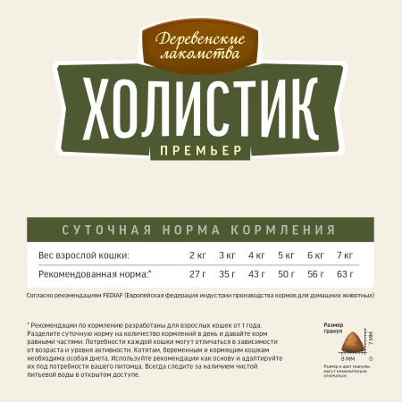 Holistic Premier сухой корм для стерилизованных кошек с уткой, 400 г