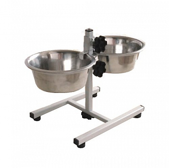Подставка + миски 2*0,75л Мухтар-4