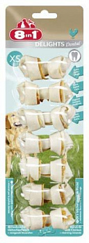 8 in 1 DENTAL DELIGHTS XS кост. д/чист.зуб.7*7,5см