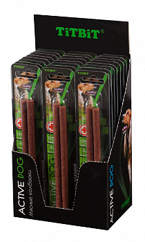 Тит Бит Колбаски мясные Active Dog с телятиной 1шт