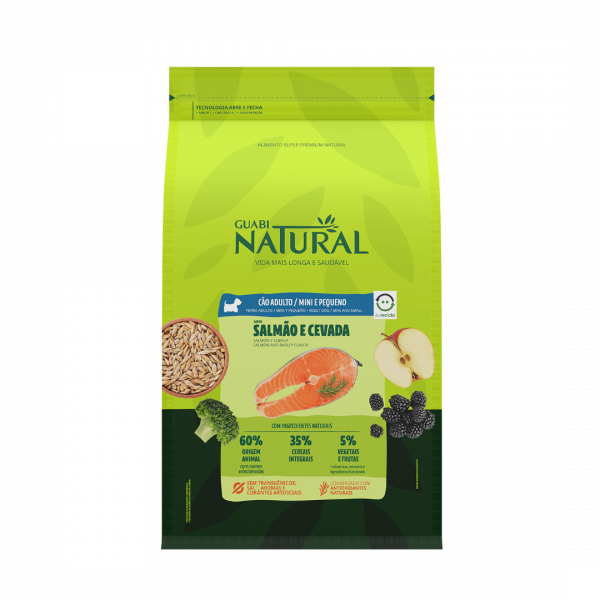 Сухой корм Guabi Natural Dog Mini Adult Лосось ячмень 1 кг