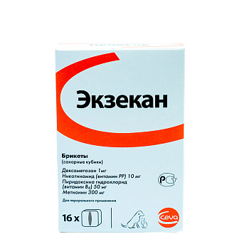 CEVA Экзекан сахарные кубики брикеты для собак и кошек упаковка