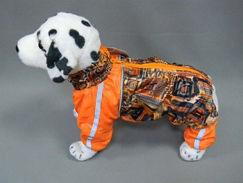 Дождевик "Dog sity", оранж, универсал, 10