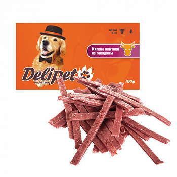 DeliPet Мягкие ломтики из баранины для собак  100г