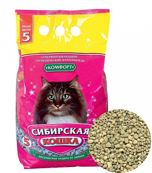 Наполнитель СИБИРСКАЯ КОШКА Комфорт 7л