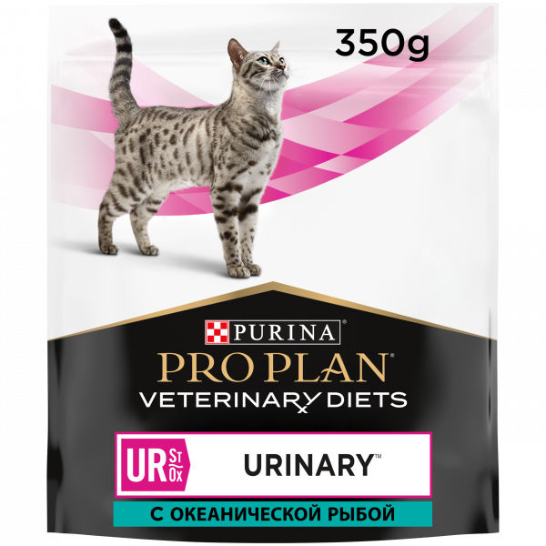 Purina Pro Plan (Пурина Про План) Veterinary Diets UR для кошек диета для профилактики мочекаменной болезни Океаническая рыба 350г