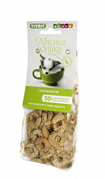 Тит Бит Сушки мясные с бараниной д/с 100г