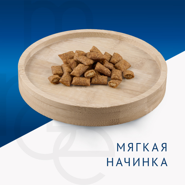 Лакомство Monge д/к Хрустящие подушечки с начинкой с крорликом и перечной мятой Dental 60г