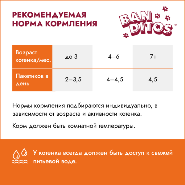Banditos пауч для котят мясное ассорти в соусе 75г