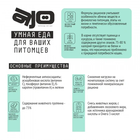 Ajo Cat Sterile Weight Control сухой корм для стерилизованных кошек, 400 г