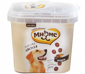 Мнямс Лакомства тренировочные "Мягкая-закуска ассорти" 140г
