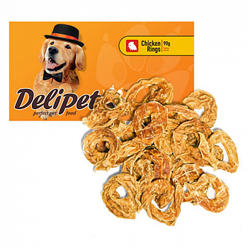 DeliPet Куриные колечки для собак 100г