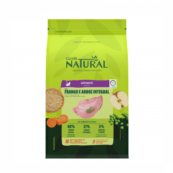 Guabi Natural Cat цыплёнок рис 1,5 кг