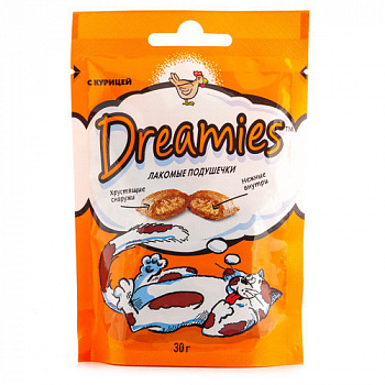 Лакомство Dreamies с курицей 30г