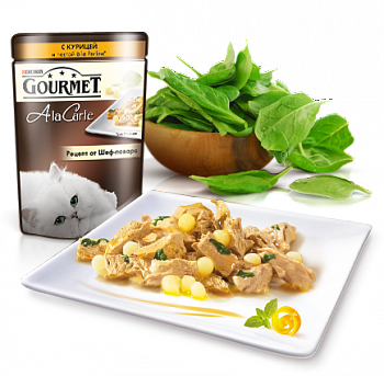 Gourmet a La Carte для кошек курица паста в подливе 85г