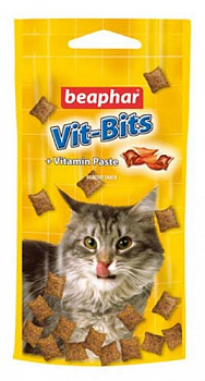Лакомство Беафар Подушечки д/кош.с витам-паст Vit-Bits 35г