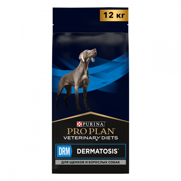 Сухой корм Purina Pro Plan (Пурина Про План) Veterinary Diets DRM для собак диета при Дерматозе и аллергии 12кг