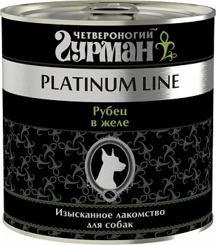Влажный корм Четвероногий Гурман Платинум консервы д/с Рубец в желе 240 г
