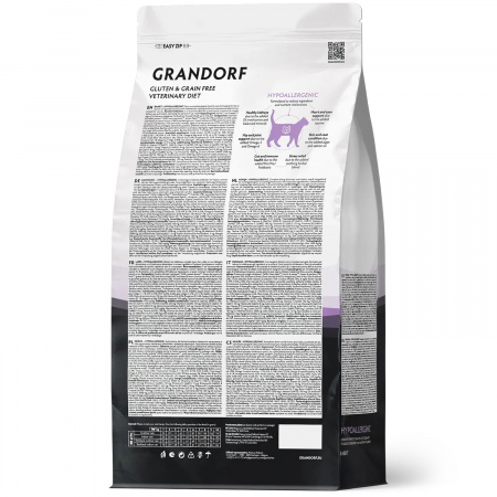 Grandorf Vet Diet Hypoallergenic сухой корм для кошек гипоаллергенный с кроликом, 400 г