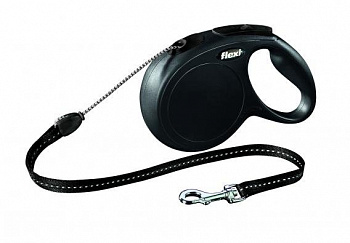 ФЛЕКСИ рулетка Classic New S 5м 12кг черная,трос
