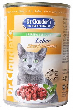 Dr. Clauder’s влажный корм для кошек с печенью, 415 г