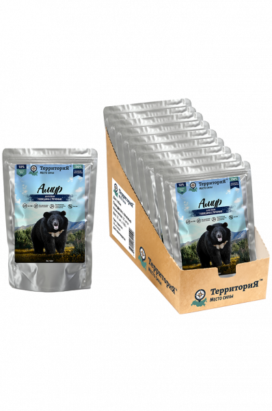 ТерриториЯ влажный корм для собак «Амур» с говядиной и печенью, 85 г